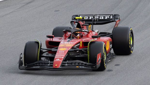 BARCELONA, SPAIN - JUNE 03: Carlos Sainz of Spain and Scuderia Ferrari during qualifying ahead of the F1 Grand Prix of Spain at Circuit de Barcelona-Catalunya on June 03, 2023 in Barcelona, Spain. (Photo by